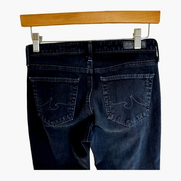 AG Adriano Goldschmied The Prima Black Jeans Mid Rise Cigarette Size 25R - Picture 7 of 14